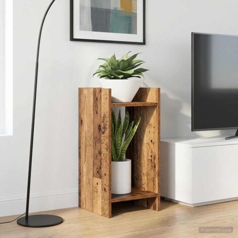 Soporte de plantas 2 pcs Madera vieja 30 x 30 x 60 cm