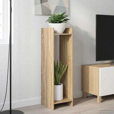 Soporte de plantas 2 pcs Roble 30 x 30 x 100 cm