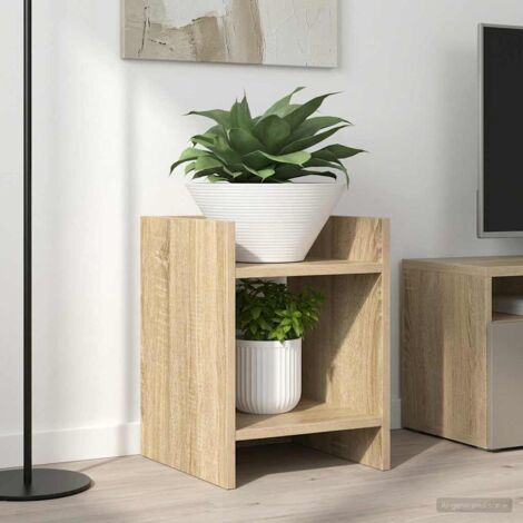 Soporte de plantas 2 pcs Roble 30 x 30 x 40 cm
