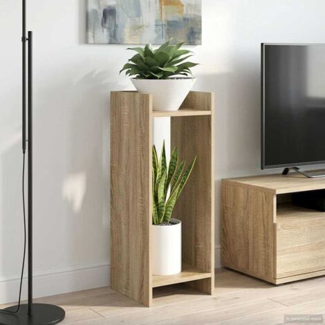 Soporte de plantas 2 pcs Roble 30 x 30 x 80 cm
