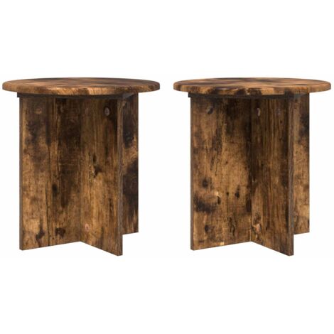 Soporte de plantas 2 pcs Roble Ahumado 40 x 40 x 40 cm