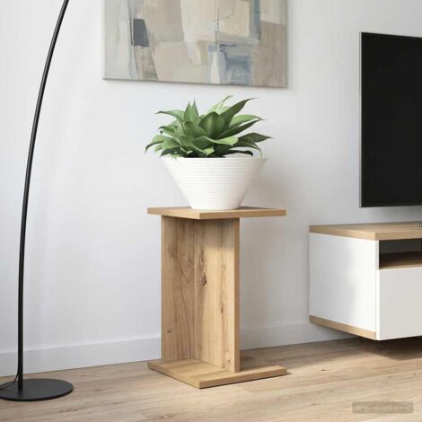 Soporte de plantas 2 pcs Roble Artesanal 25 x 25,5 x 40,5 cm