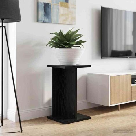 Soporte de plantas 2 pcs Roble Negro 25 x 25,5 x 40,5 cm