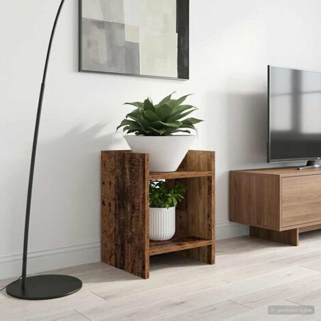 Soporte de plantas con estante Madera vieja 30 x 30 x 40 cm