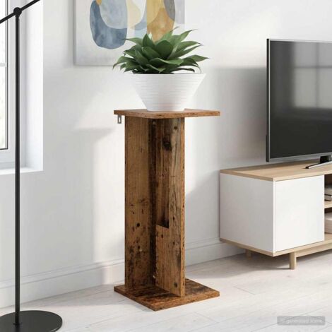 Soporte de plantas Madera vieja 25 x 25,5 x 60,5 cm