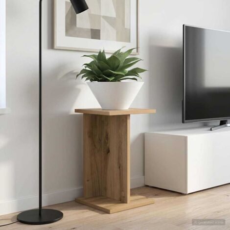 Soporte de plantas Roble Artesanal 25 x 25,5 x 40,5 cm