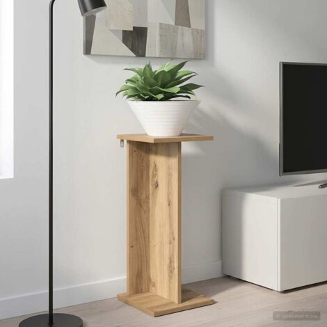 Soporte de plantas Roble Artesanal 25 x 25,5 x 60,5 cm