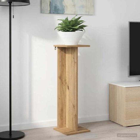 Soporte de plantas Roble Artesanal 25 x 25,5 x 80,5 cm
