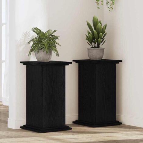 Soporte de plantas Roble negro 33 x 33 x 60 cm