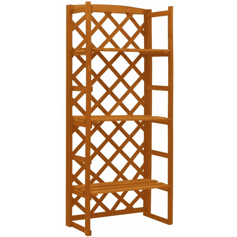 

Soporte de plantas y enrejado abeto macizo naranja 60x30x140 cm - Naranja