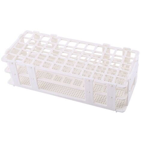 soporte de plástico para tubos de ensayo, 60 orificios, 3 capas, 16 mm de diámetro