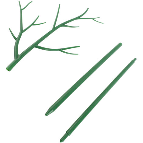 Soporte de plástico verde de 100 cm para plantas trepadoras, tomateras y plantas en maceta - 2 elementos conectables