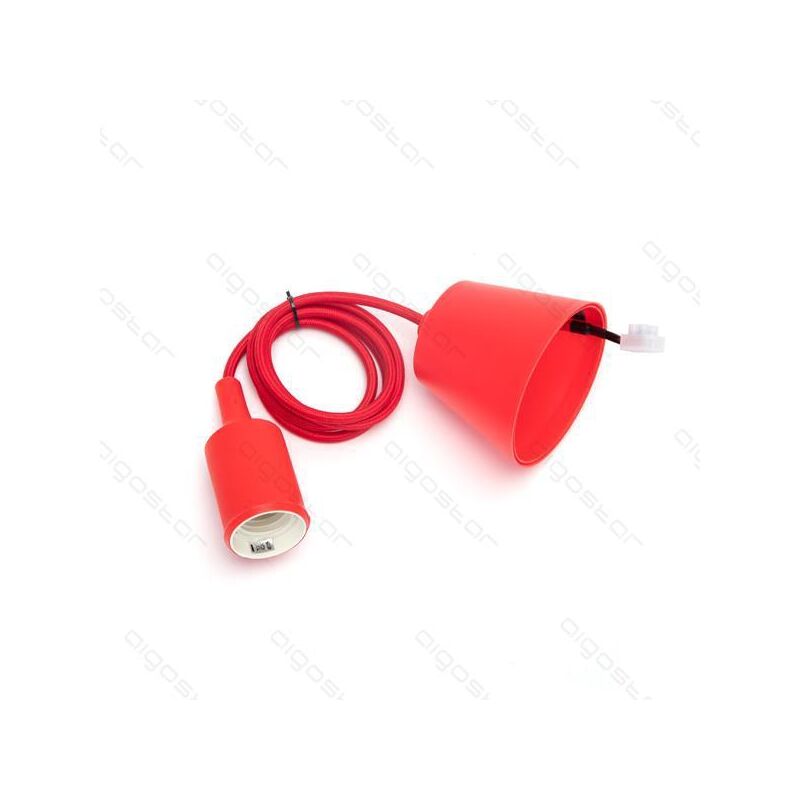 

Soporte de plástico para lámpara E27 Rojo
