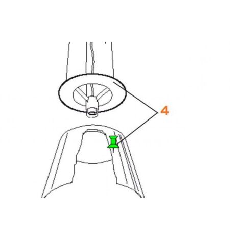 Soporte de portalámparas para ktribe s2 flos rf6257002-reemplazo-plata