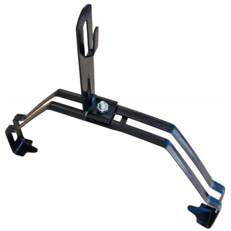 Soporte de protección contra rayos para tejas cumbreras SIMPLA DOMINO, soporte de terminal aéreo, Fi6-8 mm, NEGRO