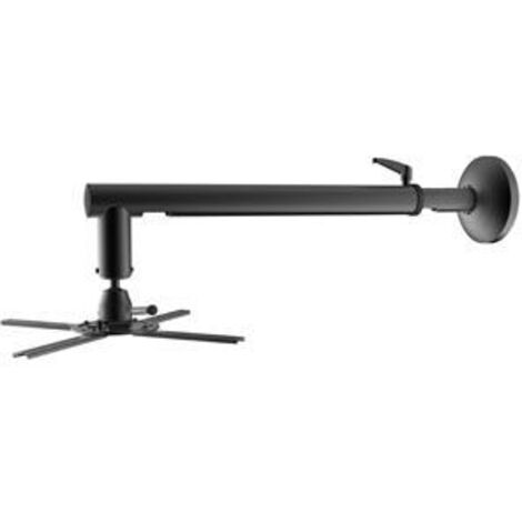 SOPORTE DE PROYECTOR EQUIP DE PARED 670-900MM ROTACION 360º INCLINACION 20º HASTA 30KG COLOR NEGRO