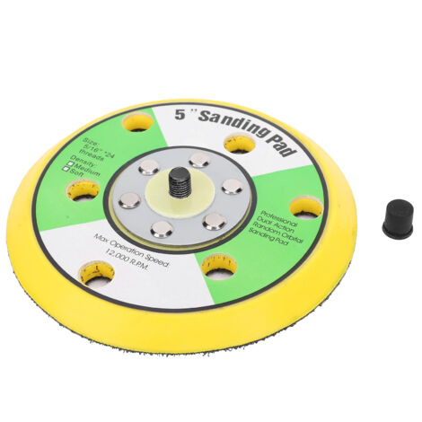 Soporte de pulido de 5 pulgadas (125 mm) con 6 orificios, placa de soporte universal para máquina pulidora.