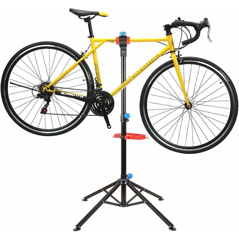 

Soporte de Reparación de Bicicletas, Caballete Reparación para Bicicleta, Altura Ajustable, Portátil, Plegable, para Mantenimiento de Bicicletas