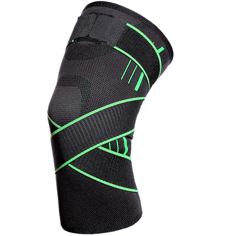 

Soporte de rodilla protectores de los deportes profesionales de la rodilla Pad Outdoor Running Knee Pads, verde, L