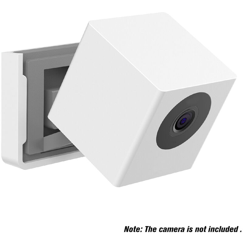 

Asupermall - Escuadra de pared para la camara De Wyze Cam Camara Inteligente Y Ismart alarma para comer, blanca