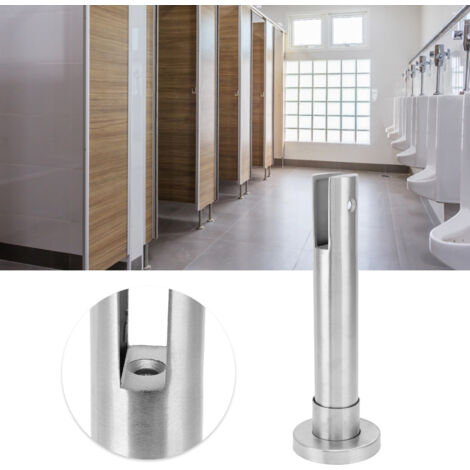 Soporte de suelo para vidrio / bloque de soporte de vidrio – montaje en suelo para paneles o tabiques de vidrio, acero inoxidable 304 (20 x 6,5 cm) – kit de montaje