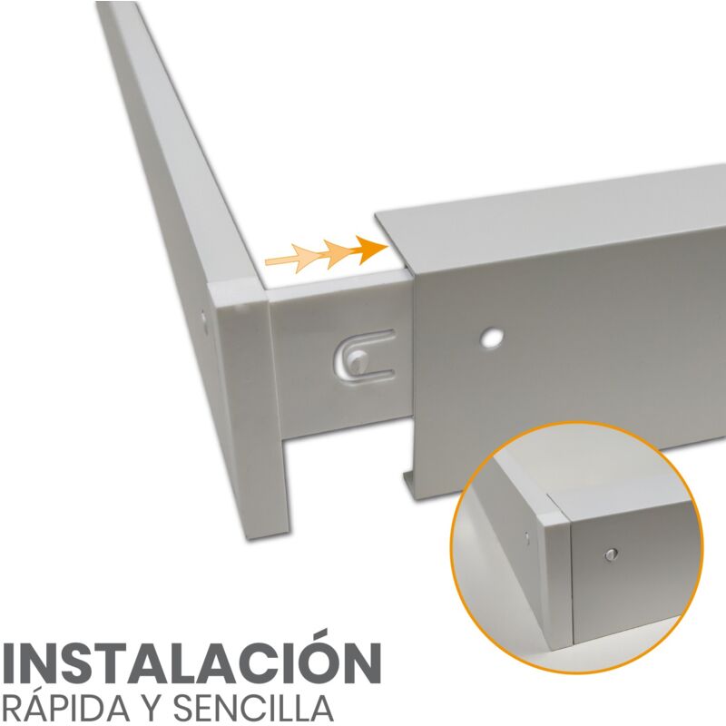 

Led Atomant Sl - Soporte de superficie de aluminio para panel led 120x60cm | Pack 2 Uds. - Pack 2 Uds.