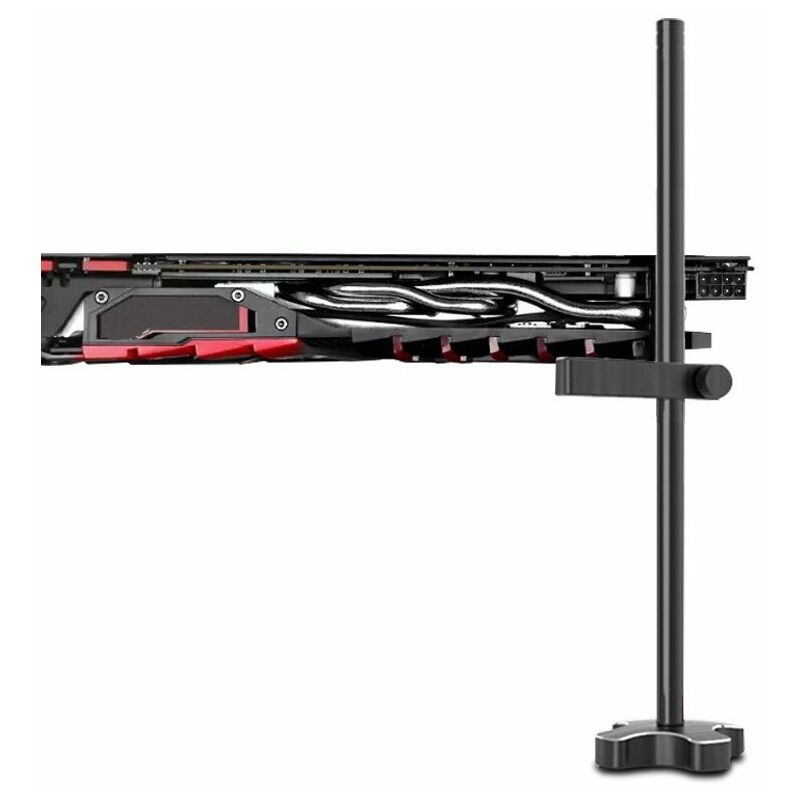 

Soporte de tarjeta grafica vertical de aluminio GM961 Soporte de conector de soporte unico Caja de PC de escritorio Soporte de tarjeta de video