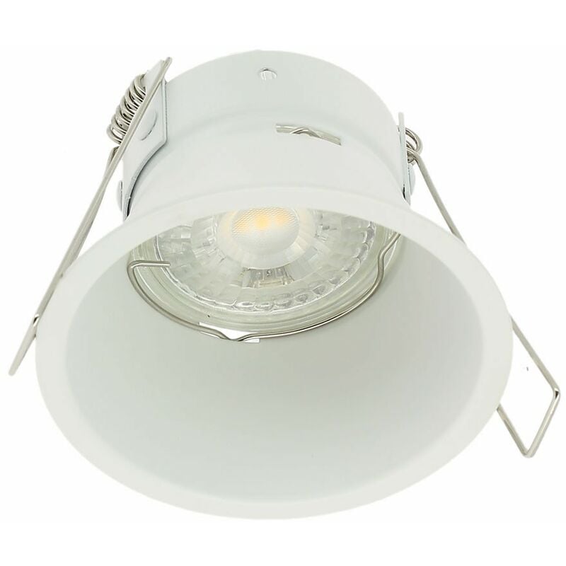 

Soporte de techo fijo blanco de baja luminancia para spot KINGDOM GU10 Diam 82