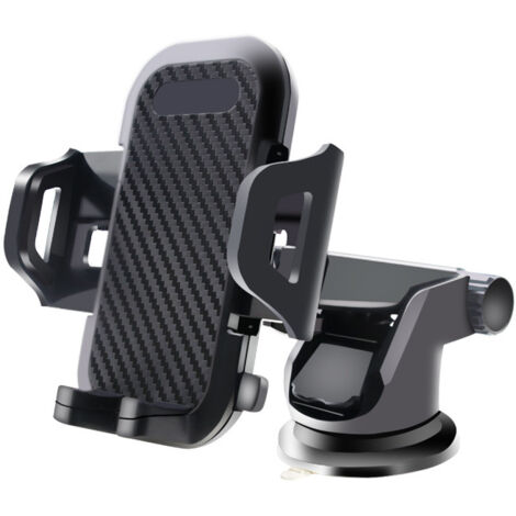 Soporte de teléfono con ventosa para coche, rotación de 360°, apto para parabrisas, salpicaderos y rejillas de ventilación.