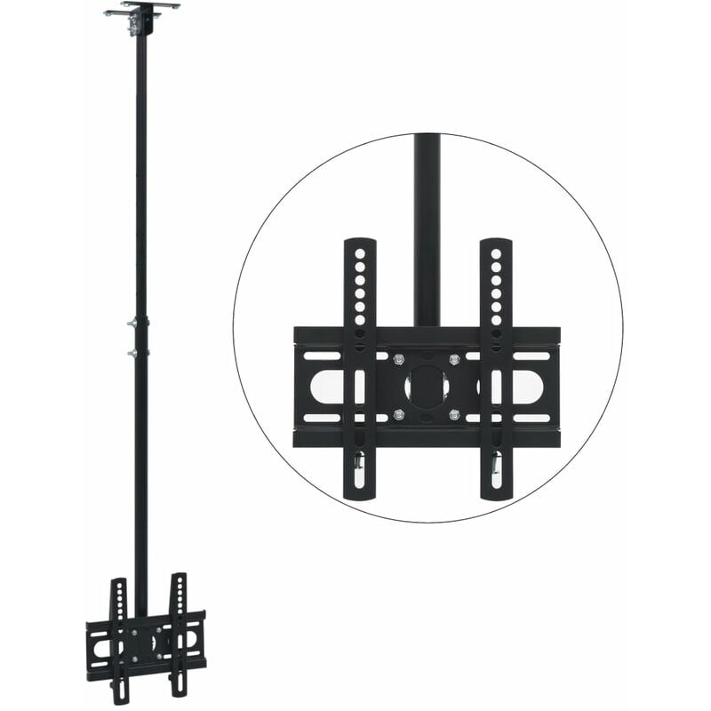 

Soporte de televisión montaje en techo 23'-42' altura ajustable - Negro