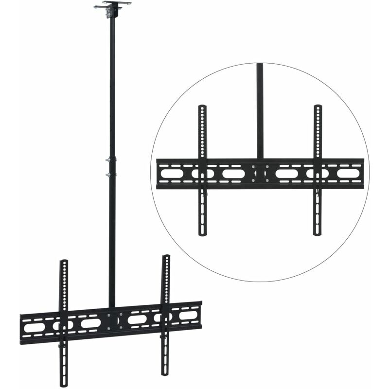 

Soporte de televisión montaje en techo 37'-70' altura ajustable - Negro