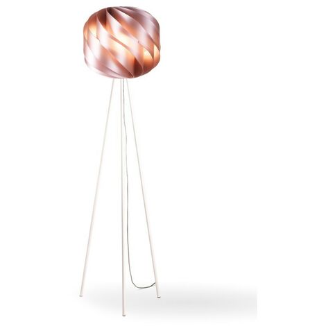 Soporte de trípode de metal rosa en metal Cm. 40 x 163 horas