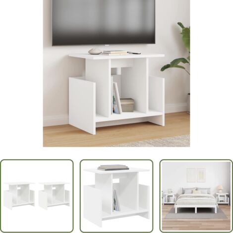 Soporte de tv de madera -  Soporte de TV 2 pcs 50 x 35 x 45 cm Madera de ingeniería