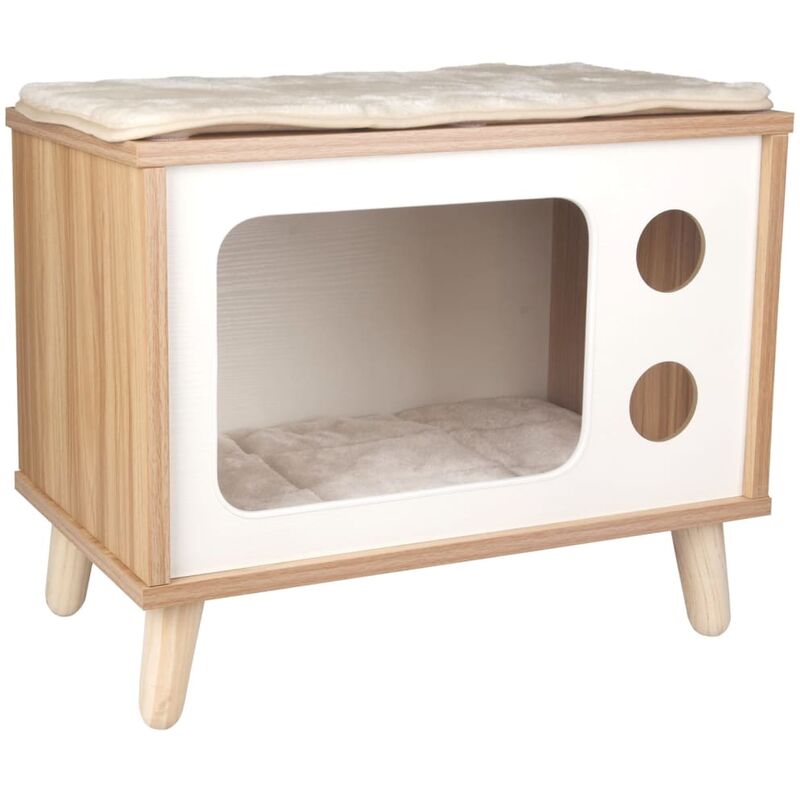 

Muebles para gatos Fino TV marrón 50x29x41 cm - Marrón - Flamingo