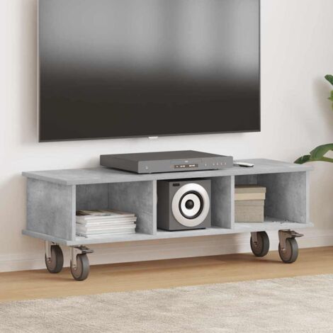 Soporte de TV Gris Concreto 100 x 35 x 35 cm