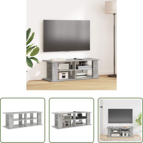 Soporte de tv -  Soporte para TV Gris Concreto 96 x 35 x 33,5 cm