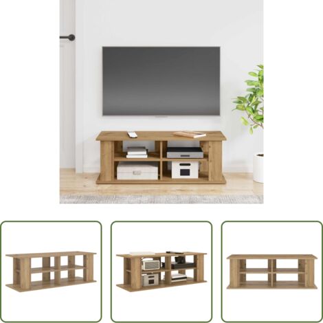 Soporte de tv -  Soporte para TV Roble artesanal 96 x 35 x 33,5 cm