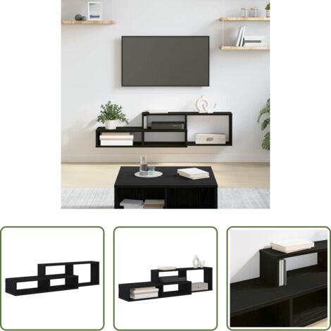 Soporte de tv -  SoportedeTVdepared 120x25x28,5cm Madera contrachapada