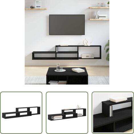 Soporte de tv -  SoportedeTVdepared 150x25x28,5cm Madera contrachapada