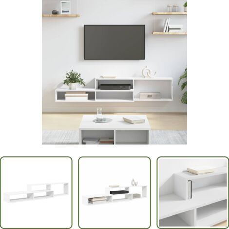 Soporte de tv -  SoportedeTVdepared 150x25x28,5cm Madera contrachapada