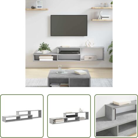 Soporte de tv -  SoportedeTVdepared 150x25x28,5cm Madera contrachapada