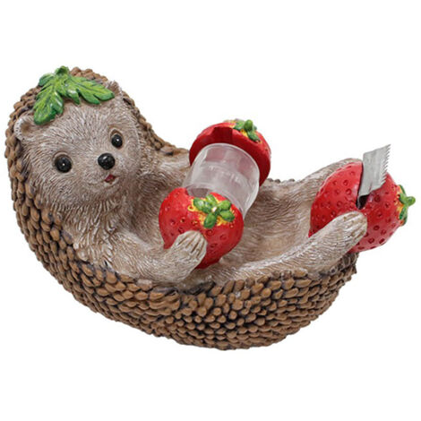 Soporte decorativo para cuchillos de mesa: un soporte creativo con forma de erizo para la oficina y el hogar.