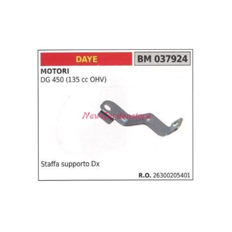 Soporte derecho depósito combustible DAYE motor desbrozadora DG 450 037924