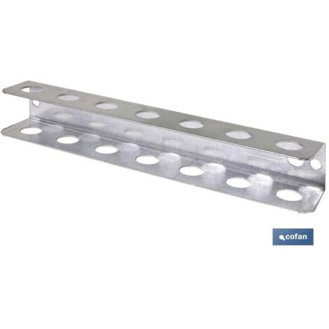 soporte destornilladores galvanizado para panel de herramientas l-220 mm
