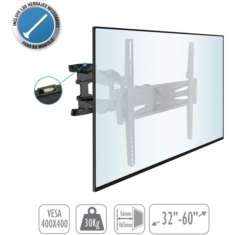 Tm Electron - soporte tv pared articulado 32 a 65' tme