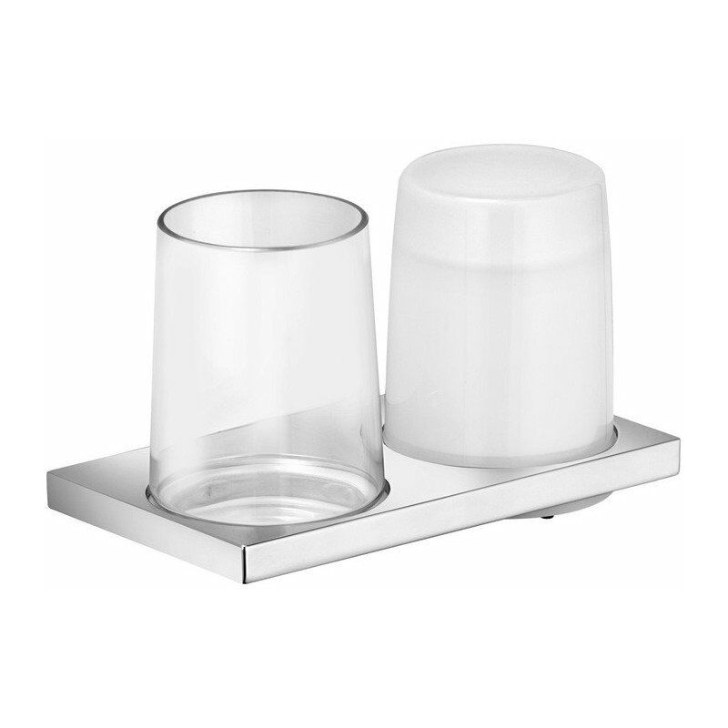 

Soporte doble EDICIÓN 11 cristal completamente auténtico / níquel pulido KEUCO