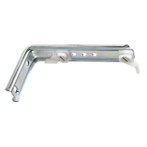 Soporte doble para riel aluminio blanco reforzado