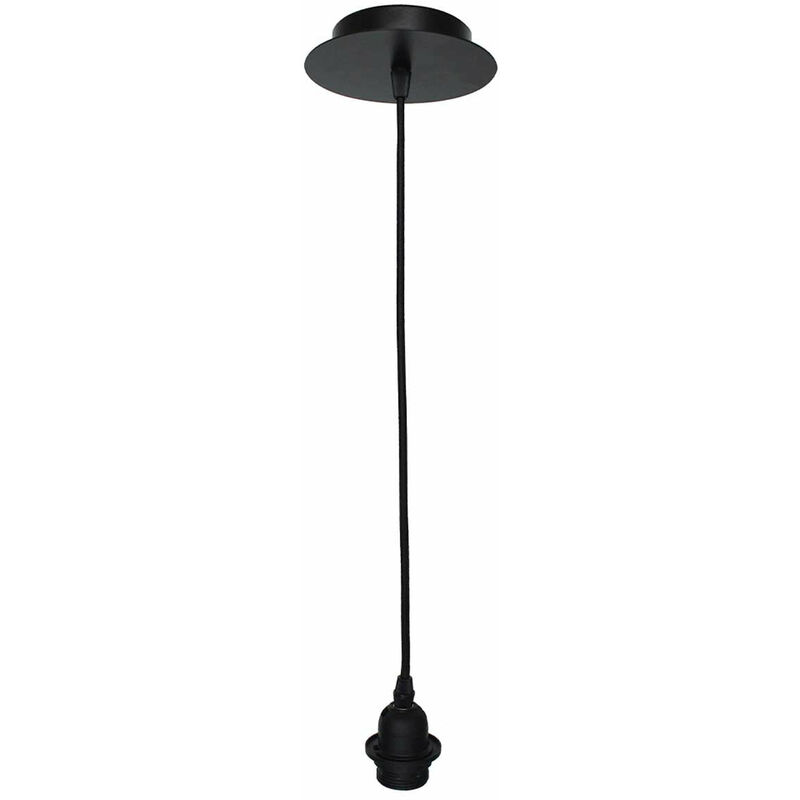 

Soporte eléctrico estándar BATTISTA NEGRO con enchufe E27, L150 cm