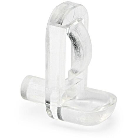 soporte estante diam 5mm para cristal 1540 a presion nylon transparente
