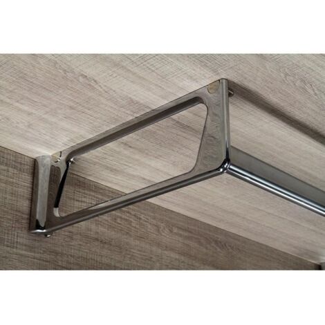 soporte estante kansas de zamak cromado mano derecha acabado cromo